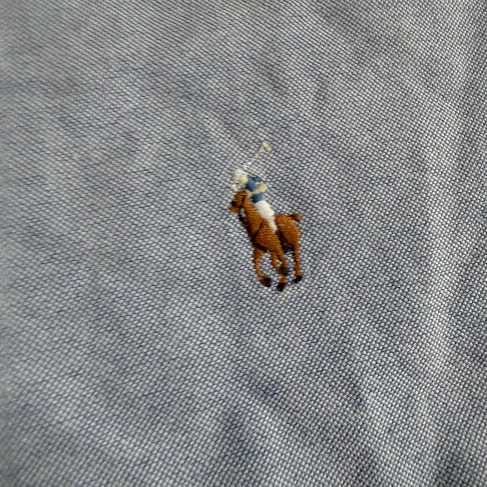 Vintage Y2K Ralph Lauren Sport Polo Rider Embroidered Logo Button Down Shirt 4 - Picture 2 of 5